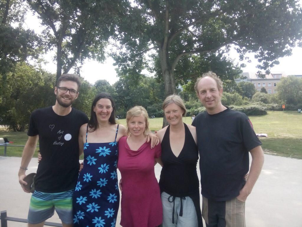 Gruppenfoto mit Marlene, Bettina, Florian, Boris Goldammer und Jutta Goldammer